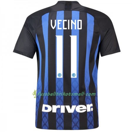 Günstige Fußballtrikots Inter Mailand Vecino 11 2018-2019 Kurzarm Heimtrikotsatz kaufen